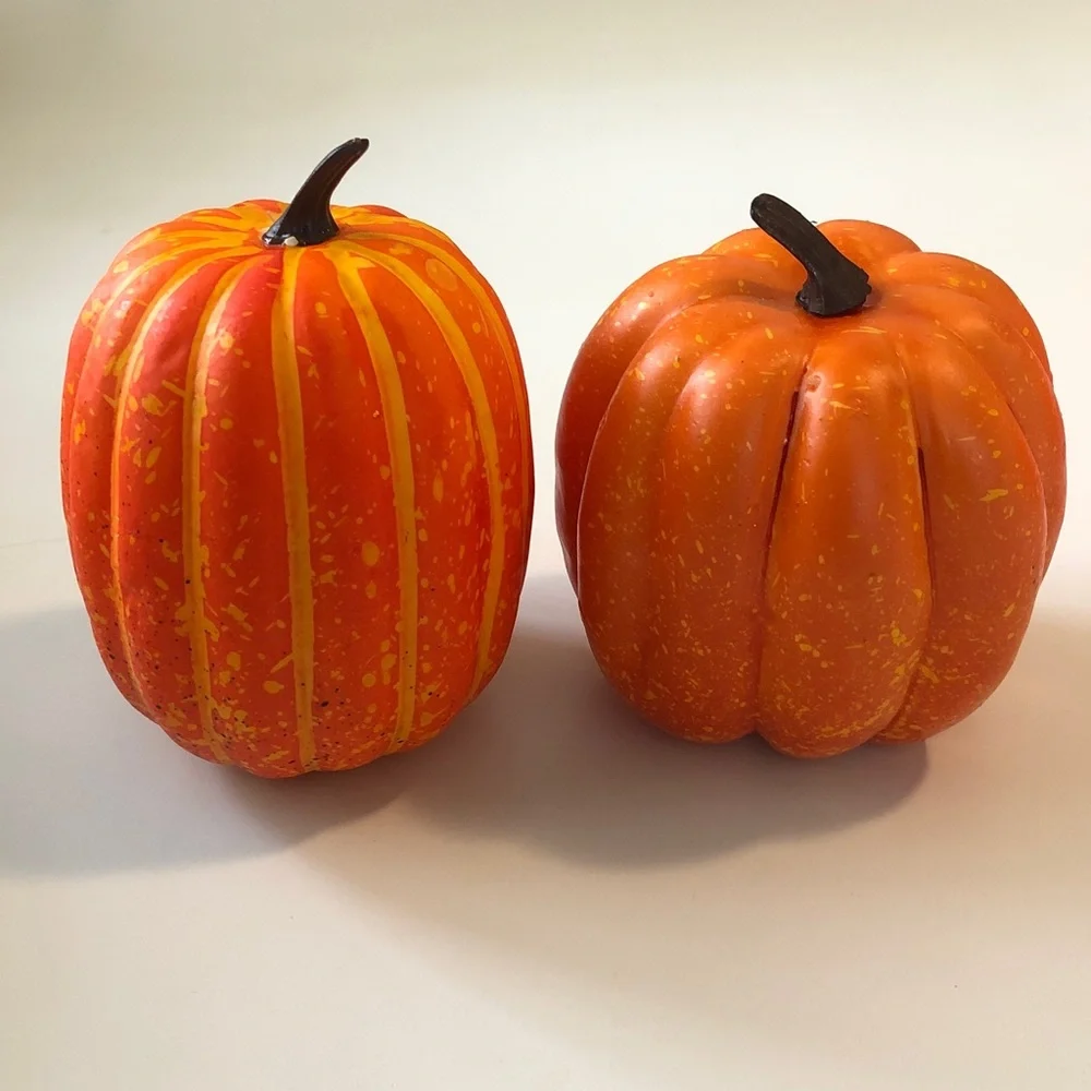 Decorative Foam Mini Pumpkins - lot of 6
